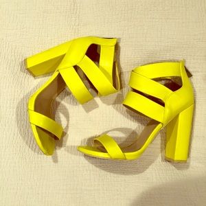 Steve Madden yellow heels